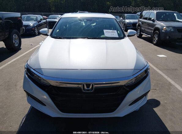 1HGCV1F62JA215165 2018 HONDA ACCORD White უკანა სალონის ხედი
