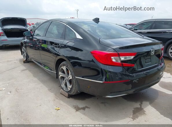 1HGCV1F63JA070492 2018 HONDA ACCORD Черный Задняя левая четверть