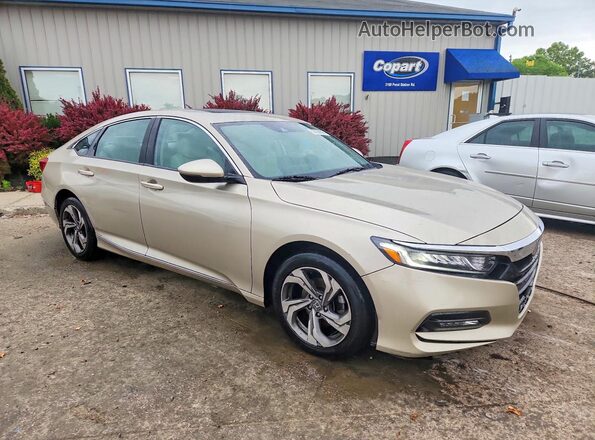 1HGCV1F63JA130898 2018 HONDA ACCORD Cream Front right