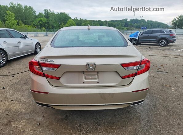 1HGCV1F63JA130898 2018 HONDA ACCORD Cream Rear view