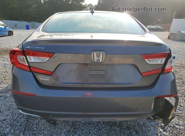 1HGCV1F67JA155979 2018 HONDA ACCORD Gray Widok z tyłu