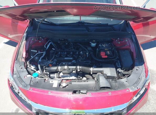1HGCV1F90JA044118 2018 HONDA ACCORD Красный Вид сзади