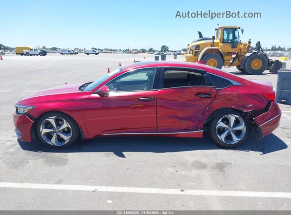 1HGCV1F90JA044118 2018 HONDA ACCORD Красный Панорамный вид салона 360°