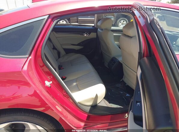 1HGCV1F90JA044118 2018 HONDA ACCORD Красный Вид наклейки с VIN-кодом