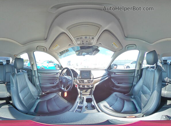 1HGCV1F90JA157924 2018 HONDA ACCORD Black Vista interior de 360 grados