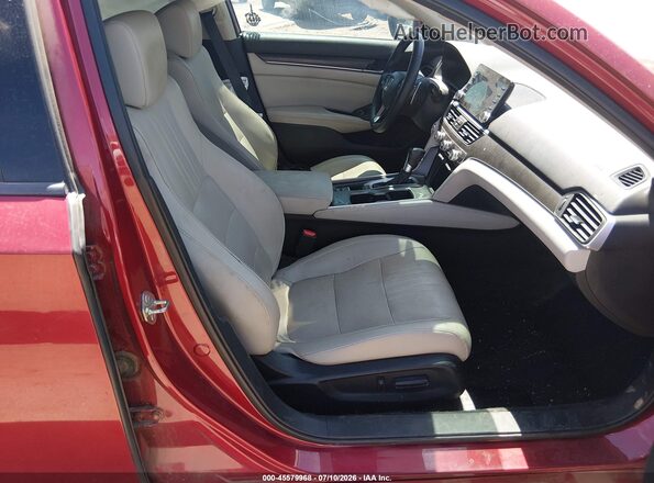 1HGCV1F90JA192379 2018 HONDA ACCORD Red Սալոնի դիմացի տեսք