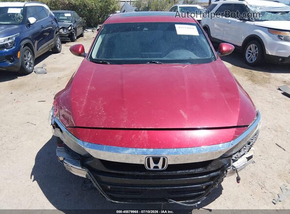 1HGCV1F90JA192379 2018 HONDA ACCORD Red Սարքավորումների վահանակի տեսք