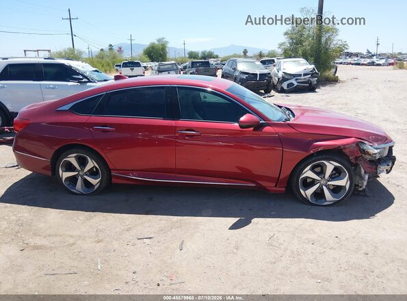 1HGCV1F90JA192379 2018 HONDA ACCORD Red Սալոնի հետևի տեսք