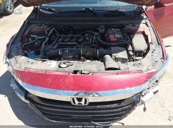 1HGCV1F90JA192379 2018 HONDA ACCORD Red Հետևի տեսք