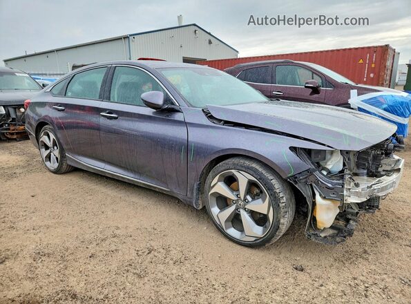 1HGCV1F90KA807224 2019 HONDA ACCORD Gray წინა მარჯვენა