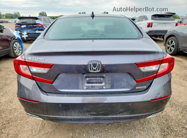 1HGCV1F90KA807224 2019 HONDA ACCORD Gray უკანა ხედი