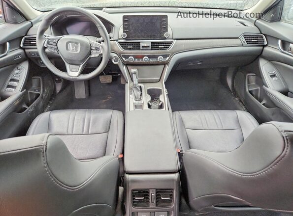 1HGCV1F90KA807224 2019 HONDA ACCORD Gray წინა პანელის ხედი