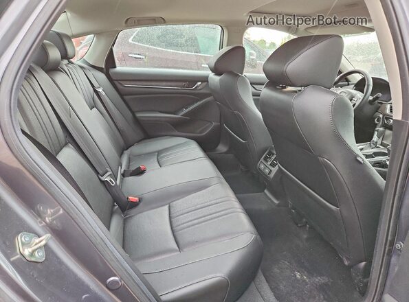 1HGCV1F90KA807224 2019 HONDA ACCORD Gray უკანა სავარძლების ხედი