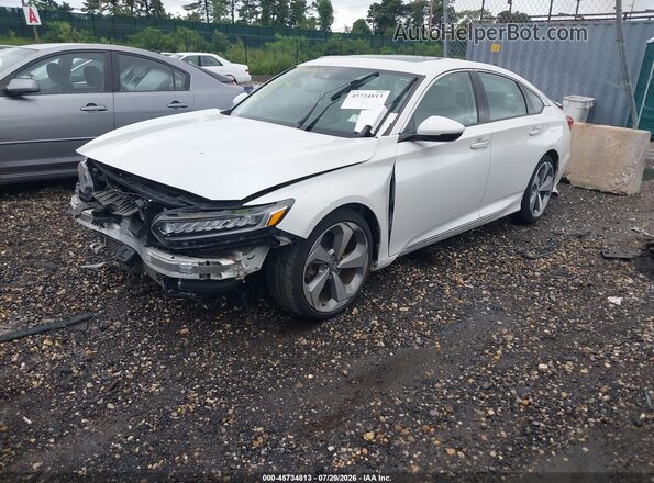 1HGCV1F91JA075393 2018 HONDA ACCORD White Przód lewy