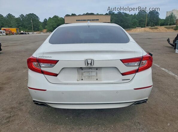 1HGCV1F91JA161061 2018 HONDA ACCORD White Vista trasera