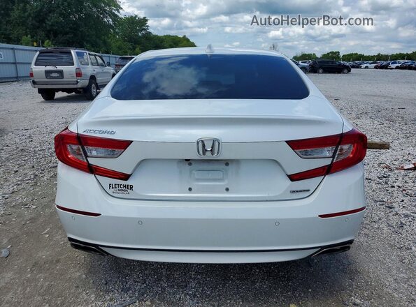 1HGCV1F91JA167667 2018 HONDA ACCORD White Widok z tyłu