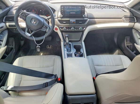 1HGCV1F91JA167667 2018 HONDA ACCORD White Widok deski rozdzielczej