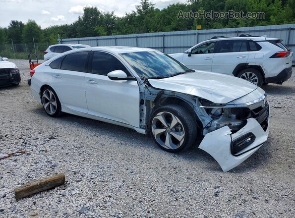 1HGCV1F91JA167667 2018 HONDA ACCORD White Przód prawy