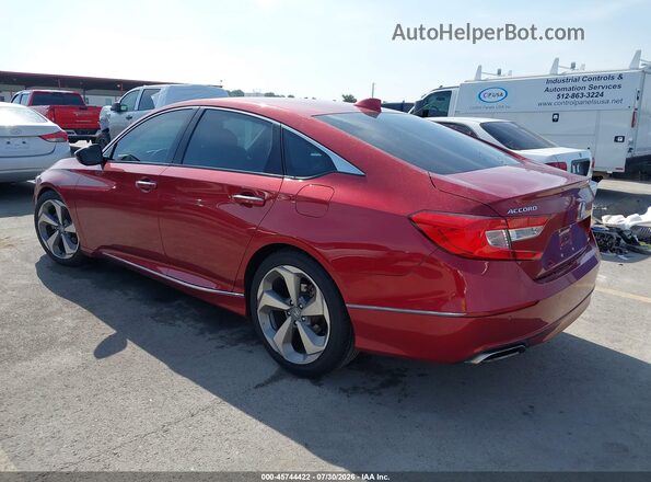 1HGCV1F91JA194366 2018 HONDA ACCORD Red Задня ліва чверть