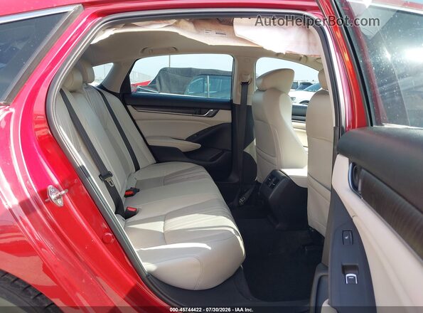 1HGCV1F91JA194366 2018 HONDA ACCORD Red Вид наклейки з VIN-кодом