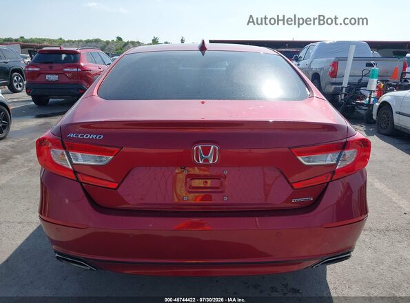 1HGCV1F91JA194366 2018 HONDA ACCORD Red 