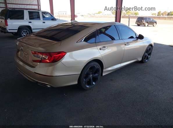 1HGCV1F92JA003053 2018 HONDA ACCORD Tan Հետևի աջ