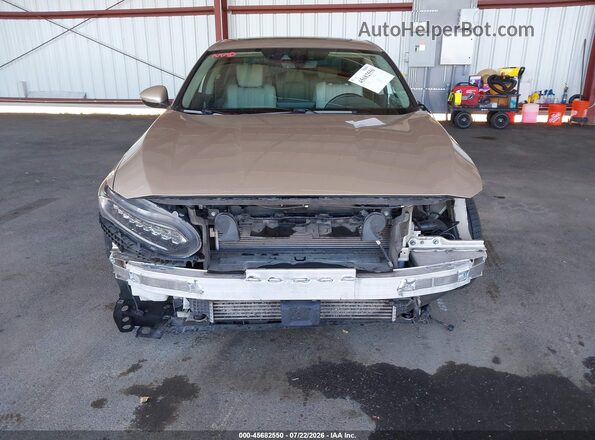 1HGCV1F92JA003053 2018 HONDA ACCORD Tan Դիմացի տեսք