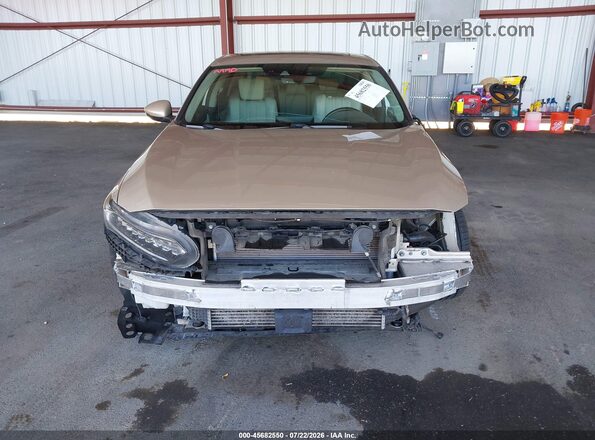 1HGCV1F92JA003053 2018 HONDA ACCORD Tan Սալոնի հետևի տեսք