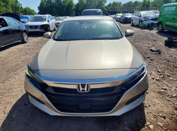 1HGCV1F93JA015664 2018 HONDA ACCORD Gray Դիմացի տեսք