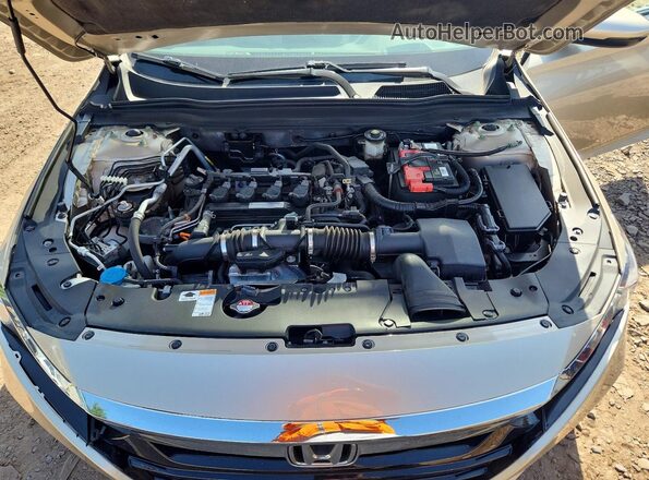 1HGCV1F93JA015664 2018 HONDA ACCORD Gray Սալոնի հետևի տեսք