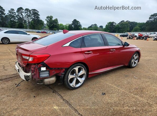 1HGCV1F95JA035642 2018 HONDA ACCORD Красный Задняя правая четверть