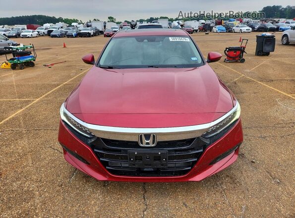 1HGCV1F95JA035642 2018 HONDA ACCORD Красный Вид спереди