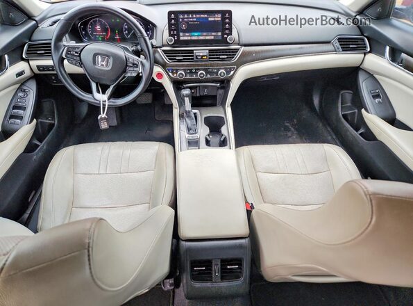1HGCV1F95JA035642 2018 HONDA ACCORD Красный Вид панели приборов