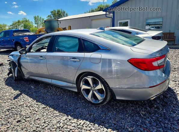 1HGCV1F95JA142092 2018 HONDA ACCORD Silver Հետևի ձախ