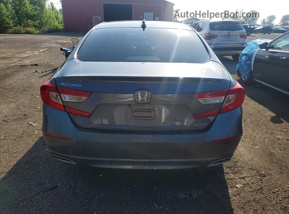 1HGCV1F95JA810585 2018 HONDA ACCORD Gray Հետևի տեսք