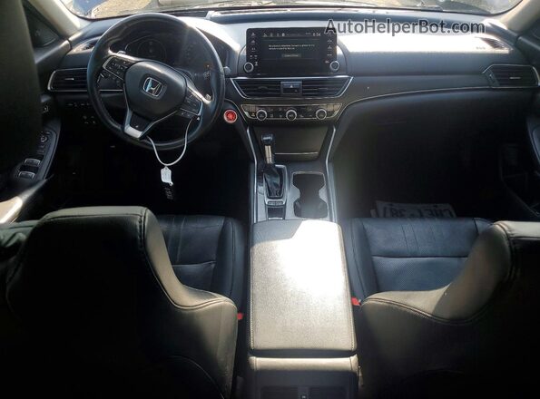 1HGCV1F95JA810585 2018 HONDA ACCORD Gray Առջևի վահանակի տեսք