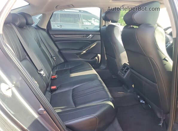 1HGCV1F95JA810585 2018 HONDA ACCORD Gray Հետևի նստատեղերի տեսք