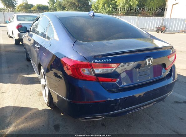 1HGCV1F96JA015285 2018 HONDA ACCORD Blue უკანა მარცხენა