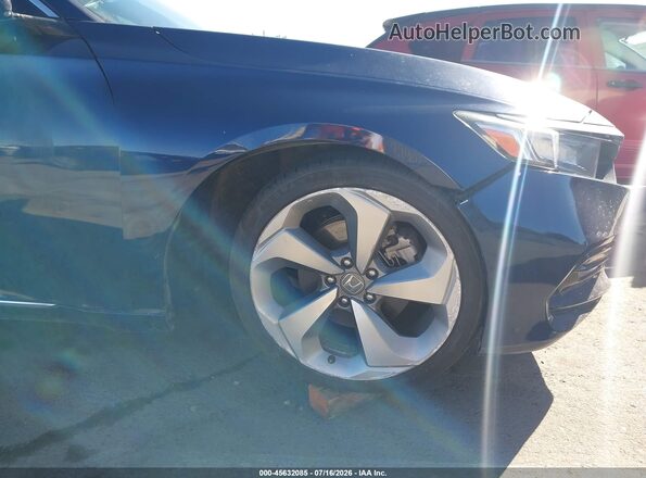 1HGCV1F96JA015285 2018 HONDA ACCORD Blue წინა ხედი