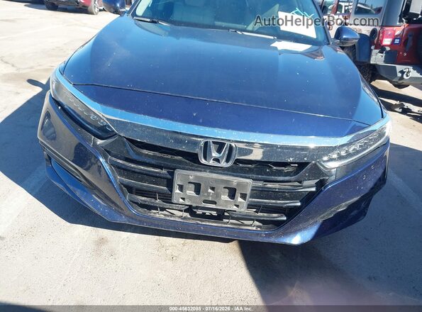 1HGCV1F96JA015285 2018 HONDA ACCORD Blue ხელსაწყოთა პანელის ხედი