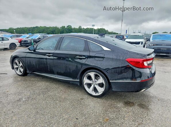 1HGCV1F96JA075731 2018 HONDA ACCORD Черный Задняя левая четверть