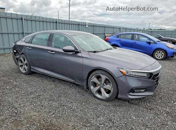 1HGCV1F96JA808151 2018 HONDA ACCORD Gray წინა მარჯვენა