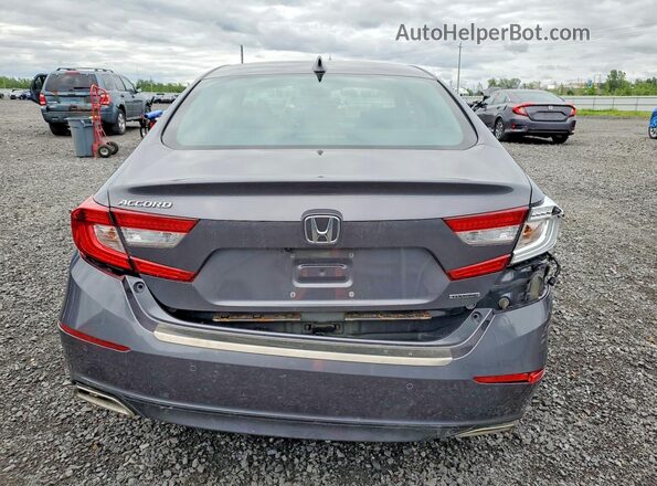1HGCV1F96JA808151 2018 HONDA ACCORD Gray უკანა ხედი