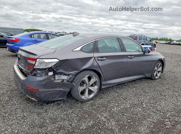 1HGCV1F96JA808151 2018 HONDA ACCORD Gray უკანა მარჯვენა