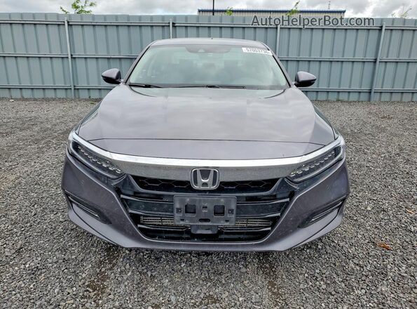 1HGCV1F96JA808151 2018 HONDA ACCORD Gray წინა ხედი