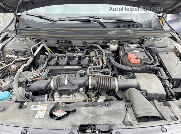 1HGCV1F96JA808151 2018 HONDA ACCORD Gray უკანა სალონის ხედი
