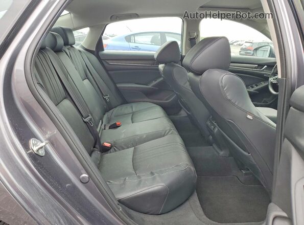 1HGCV1F96JA808151 2018 HONDA ACCORD Gray უკანა სავარძლების ხედი