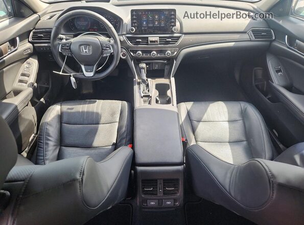 1HGCV1F96JA808151 2018 HONDA ACCORD Gray წინა პანელის ხედი
