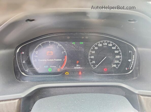 1HGCV1F96JA808151 2018 HONDA ACCORD Gray ხელსაწყოთა პანელის ხედი