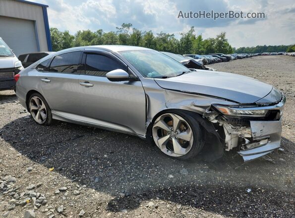 1HGCV1F97JA005784 2018 HONDA ACCORD Silver VIN sticker view